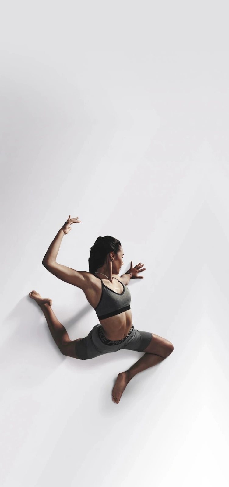 Athlete mid-movement