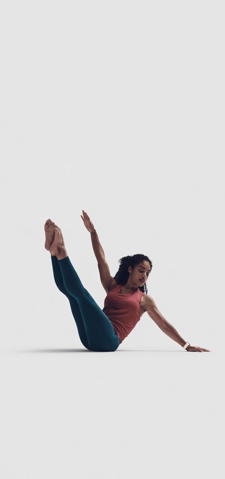 Trainer in a mobility pose